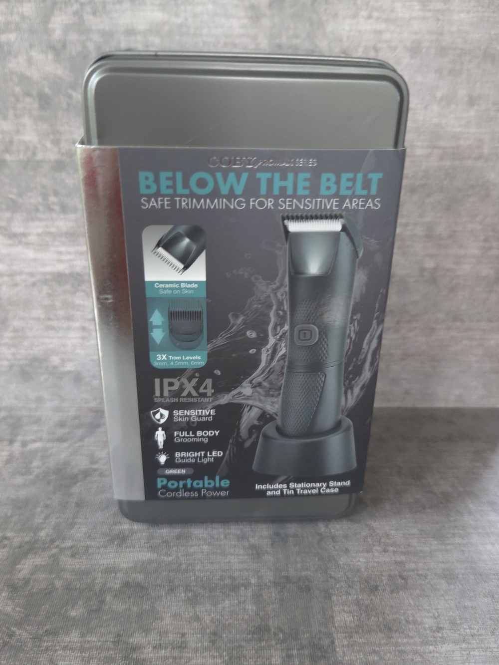 Below The Belt Black Rechargeable Sensitive-Area Trimmer